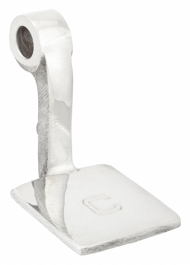 Foot Pedal: Chicago Faucets, Aluminum, Polished Finish, Slip, 2 1/16 in Overall Wd