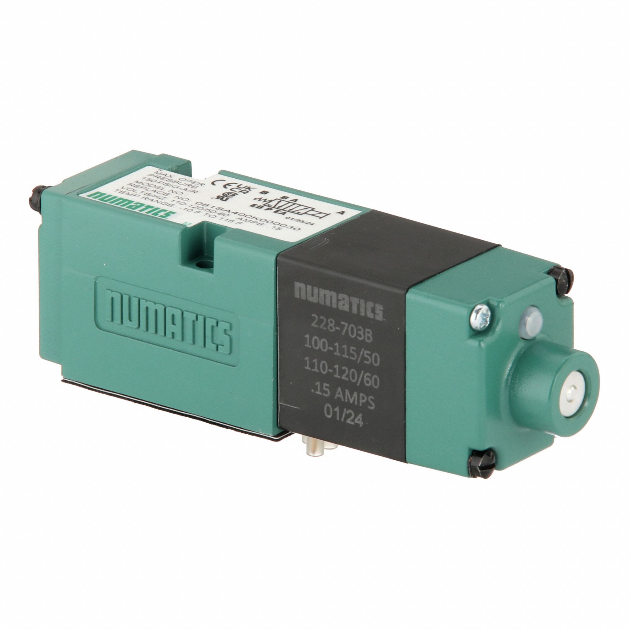 Four-Way / Two-Position, Single Solenoid, Solenoid Air