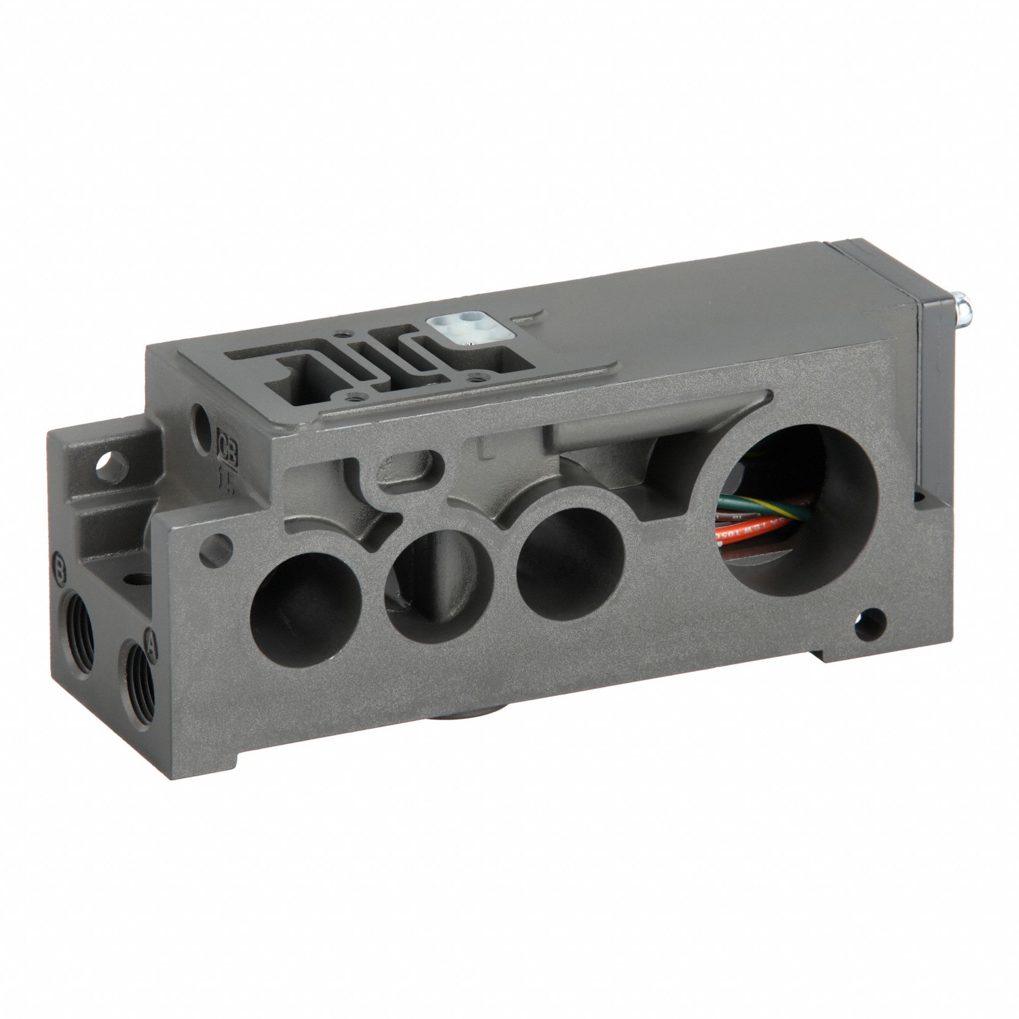 Manifold Kit: 1.5 Coefficient of Volume (Cv), Female 3/8 in NPT, Plug-In, Gasket, Bottom/Side