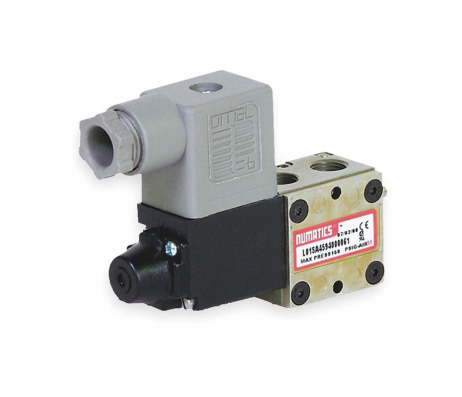 Válvula Solenoide Neumática 3V210-08 - 3 Vías 2 Posiciones, 1/4" PT, AC 24V, Normalmente Cerrada (NC) - Para Control De Aire