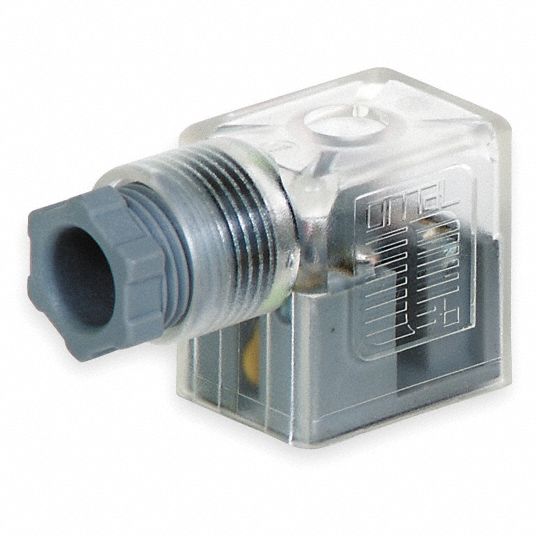 NUMATICS 22mm DIN Solenoid Coil Connector with Plug Lead Type - 3JCL9 ...