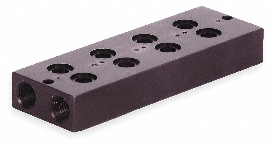 MANIFOLD BLOCK,4 STATIONS,1/4 NPT