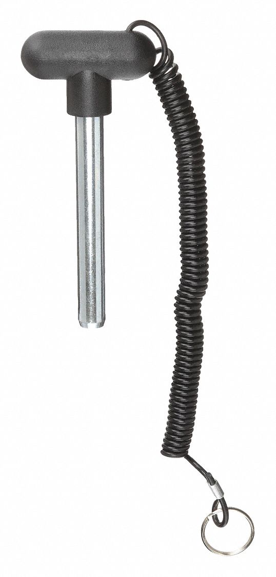 DETENT PIN, 2.25 IN RD T, 1/2 IN PIN DIAMETER, 3 1/4 IN GRIP LENGTH