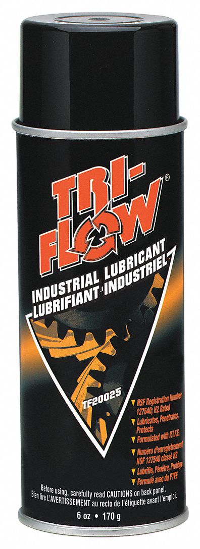 General Purpose Lubricant: -60° to 475°F, PTFE, 6 oz, Aerosol Can, Brown