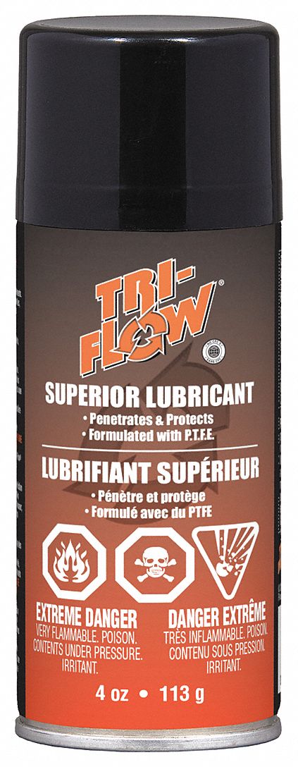 General Purpose Lubricant: -60° to 475°F, PTFE, 4 oz, Aerosol Can, Brown