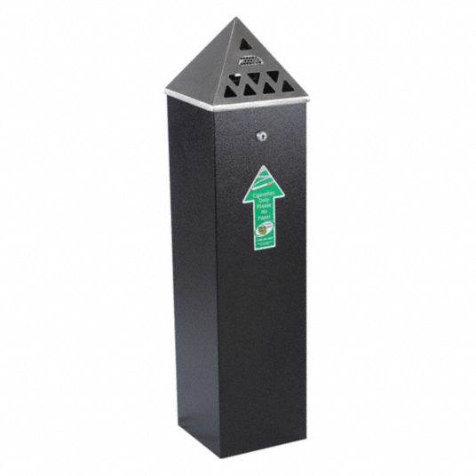 SMOKERS OASIS 1 3/4 gal Cigarette Receptacle, 33 in Height, 8 in Base
