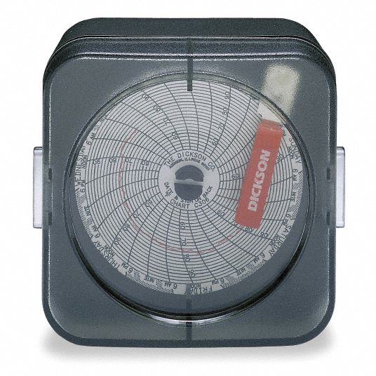 DICKSON Circular Chart Recorder, Super Compact Temperature, 7, 4° to 50