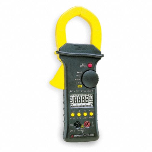 AMPROBE Digital Clamp On Ammeter, 2.0 in (51 mm) Jaw Capacity, CAT III 600V 3JH43ACDC3000
