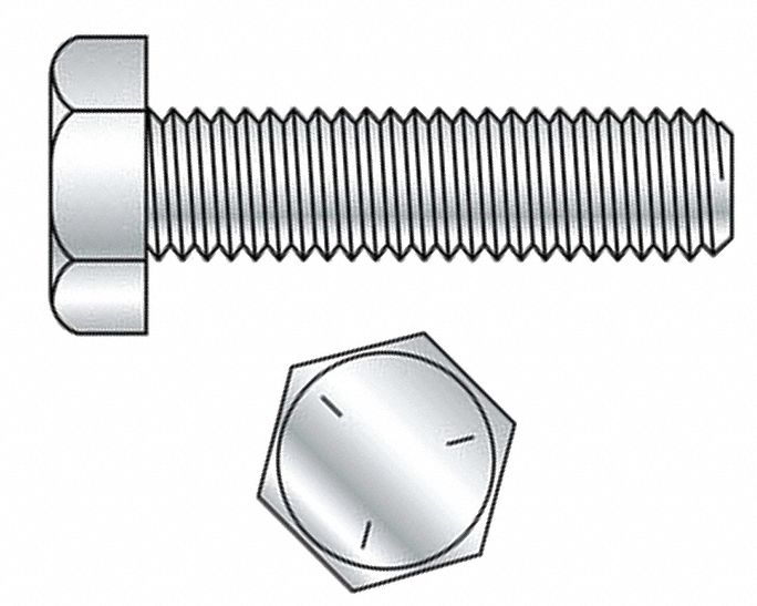 Grainger Approved 516 18 Steel Hex Head Cap Screw Grade