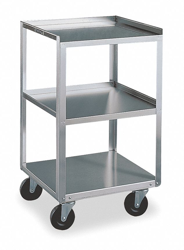 Grainger Approved Stainless Steel Utility Cart 500 Lb Load