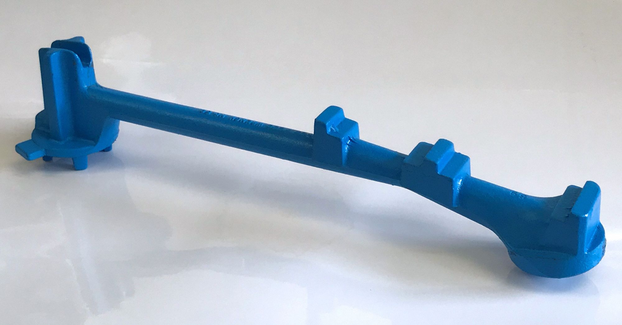 GRAINGER APPROVED Drum Plug Wrench, 3/4 in, 2 in, Iron, Powder Coated