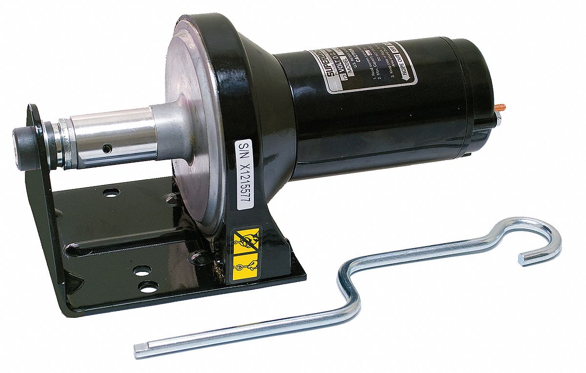 12V DC Pulling Electric Winch with 15.0 fpm and 2000 lb 1st Layer Load  Capacity - Grainger