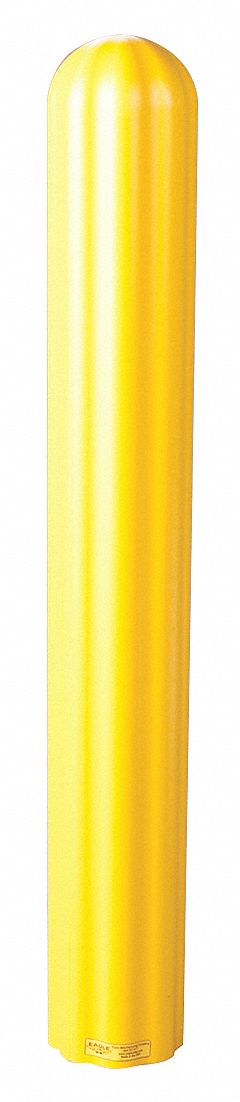 BOLLARD COVER,4 IN DIA.,56 IN H,YELLOW