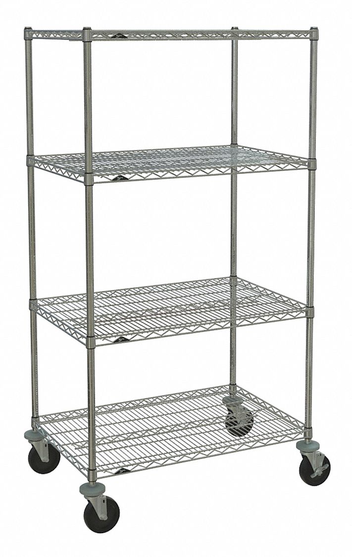 METRO, 36 in x 24 in x 67 7/8 in, Dry, Wire Shelving Unit - 3JKX5 ...