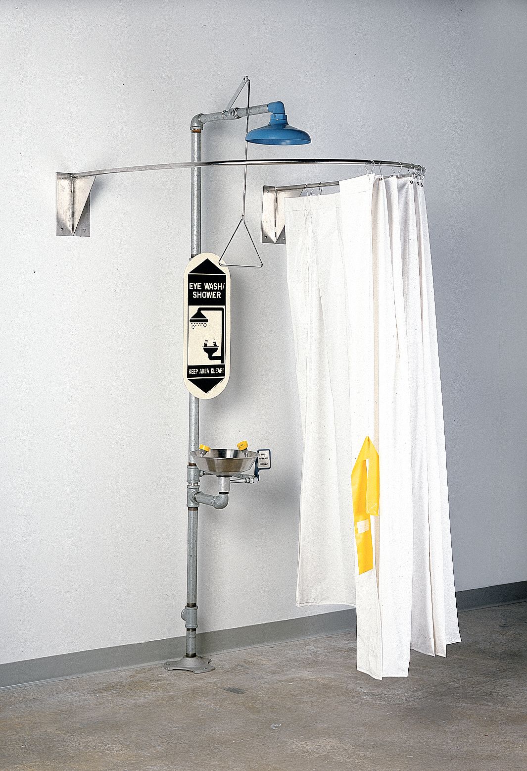 CURTAIN WHITE SHOWER PRIVACY