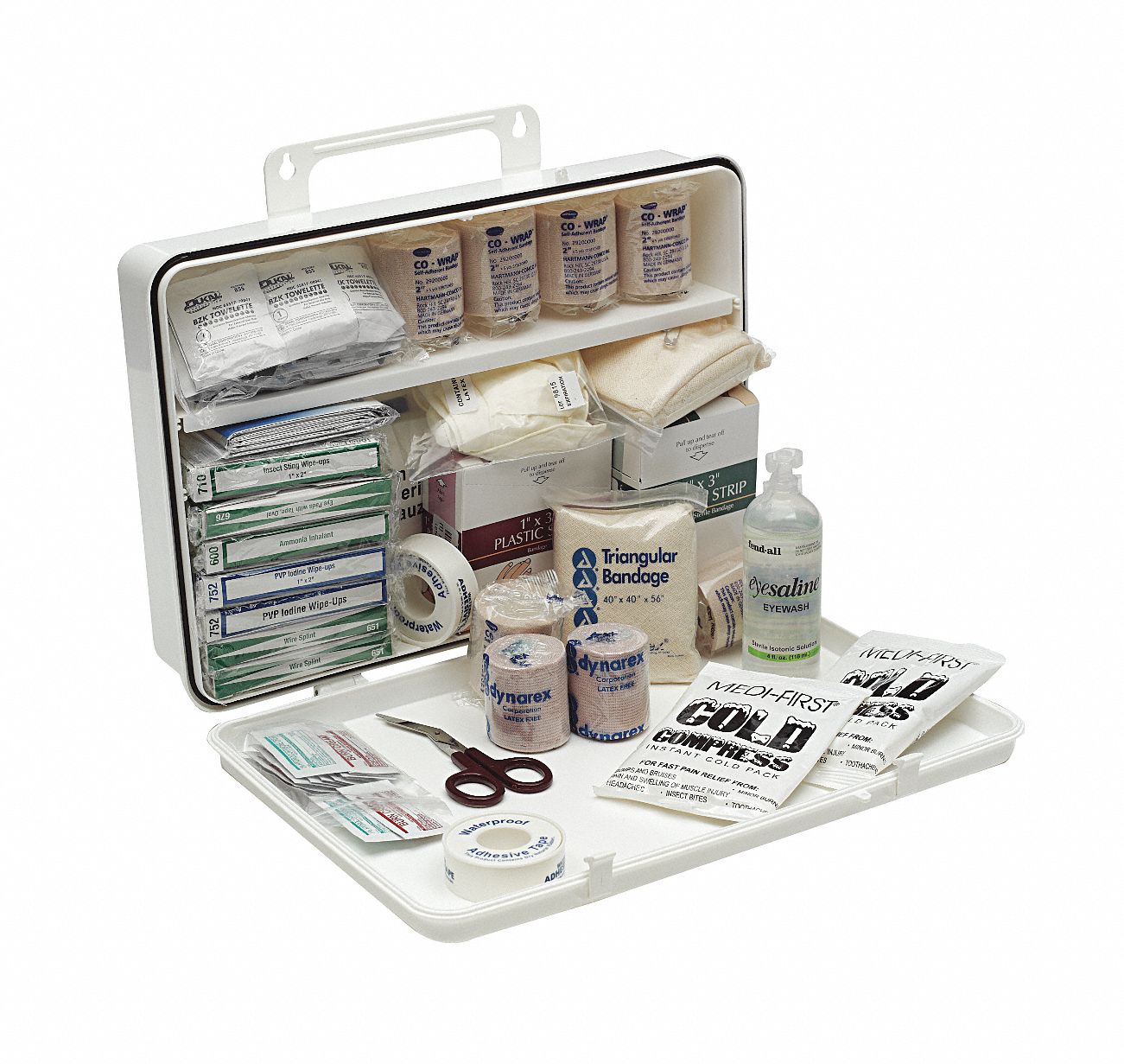 MEDI-FIRST First Aid Kit, Kit, Plastic, General Purpose, 100 People ...