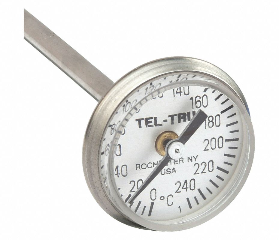 TEL-TRU Termómetro de Bolsillo con Carátula - 3JPF4 | 3JPF4 - Grainger ...