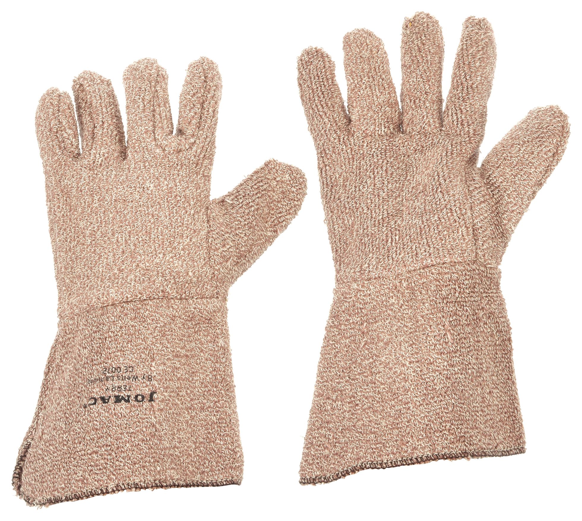 Heat Resistant Gloves, Brown/White,  XL, PR