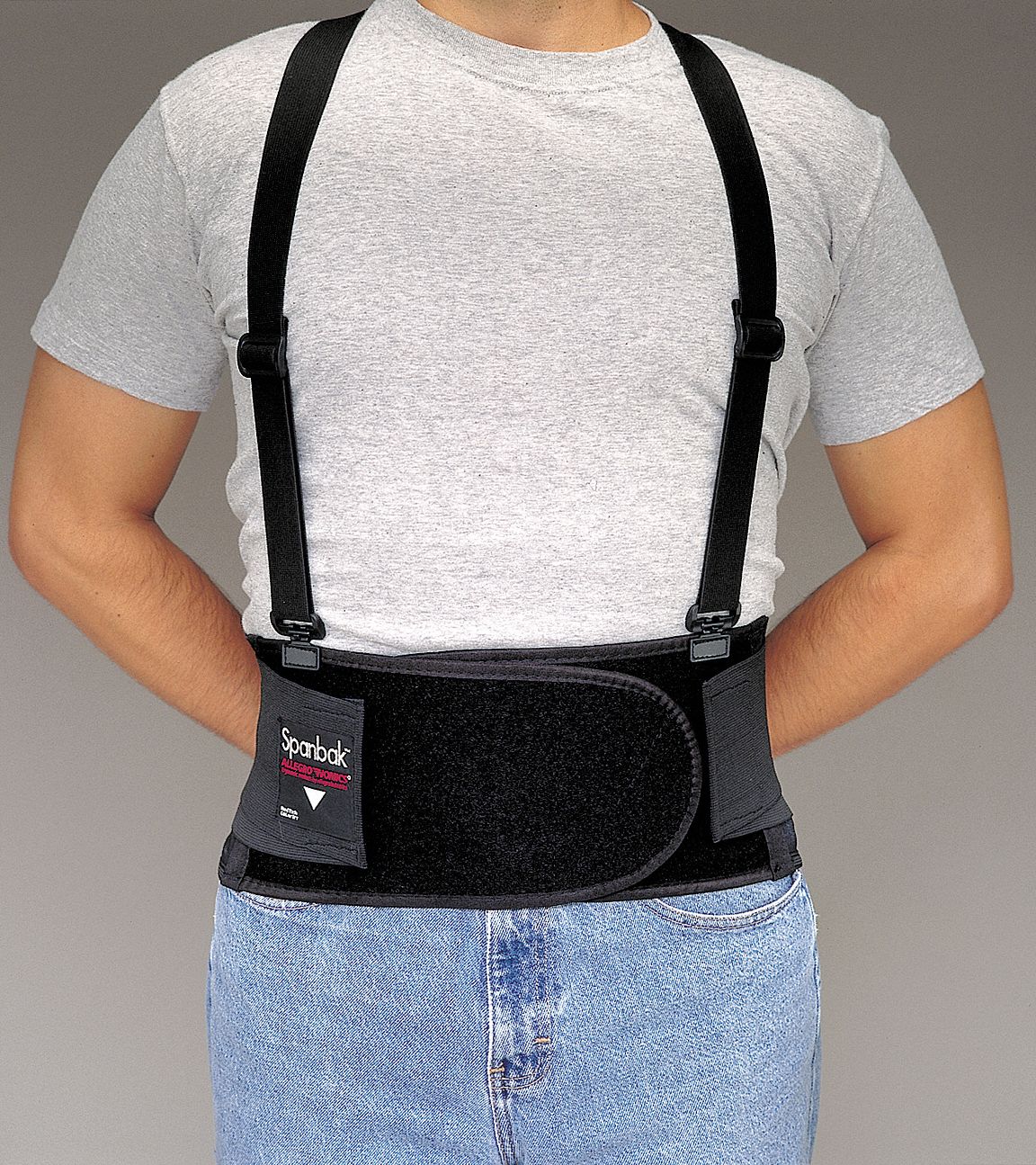 Back Support: M, Includes Suspenders, Hook-and-Loop