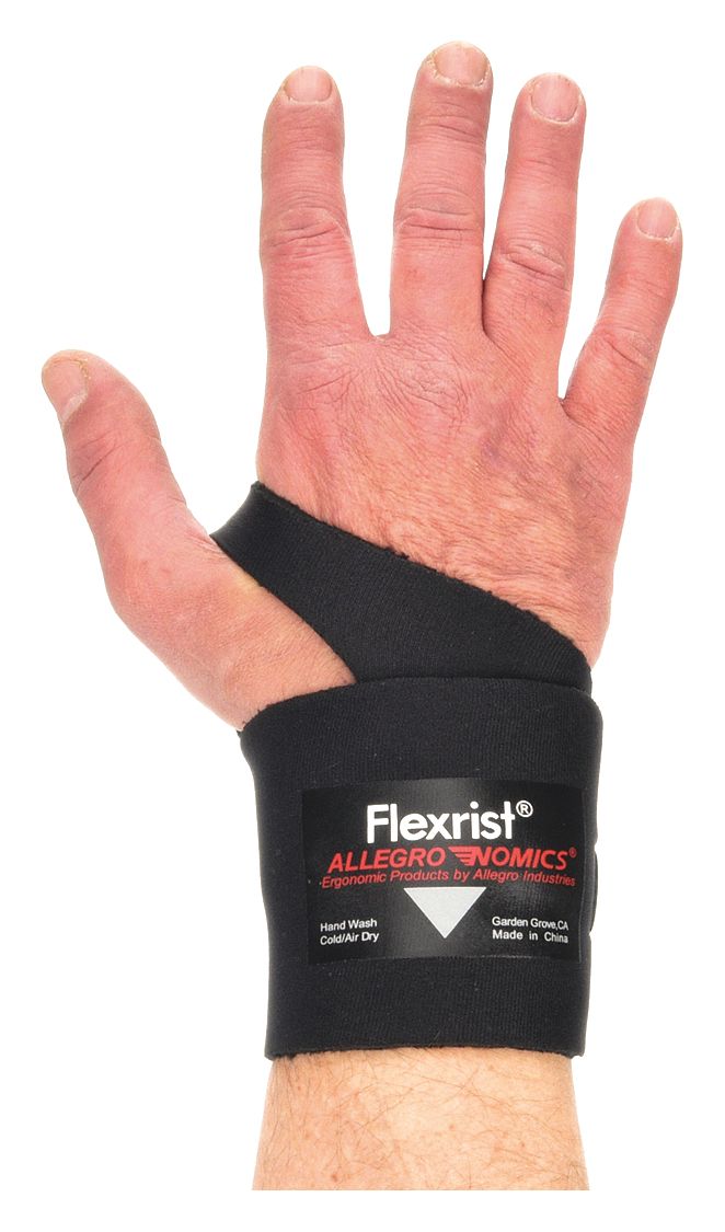 WRIST SUPPORT,XL,AMBIDEXTROUS,BLACK