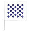 Checkered Blue On White Marking Flags image