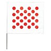 Checkered Red On White Marking Flags image