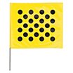 Black Polka Dots On Yellow Marking Flags image