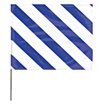 Blue Stripes On White Marking Flags image