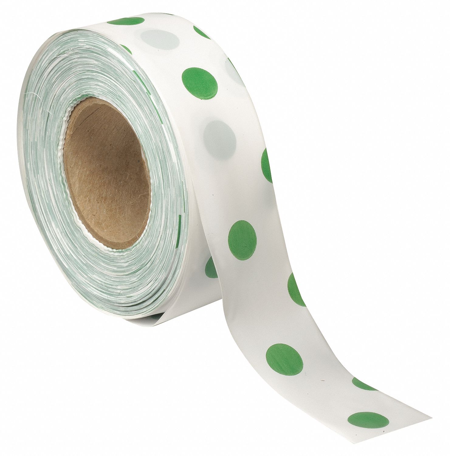 PRESCO PRODUCTS CO PDWG-200 Flagging Tape,White/Grn,300ft x 1-3/8In PK 10