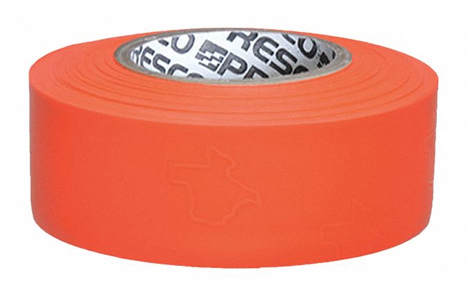 FLAGGING TAPE,VINYL,1 3/16 IN ROLL W