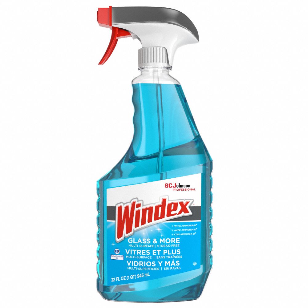 WINDEX 32 oz. Limpiador de Vidrios, 12 PK - Limpiadores de Vidrios - 3JW49