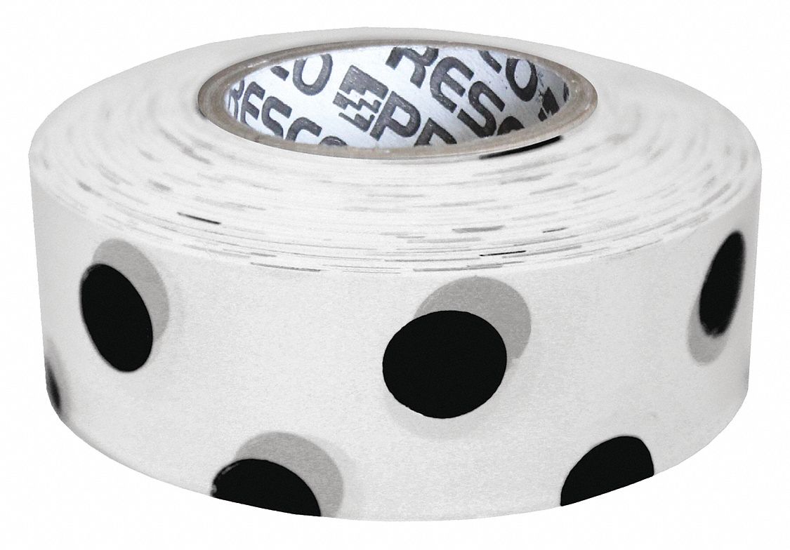 Flagging Tape,White/Blk,300ft x 13/8In PDWBK200 eBay