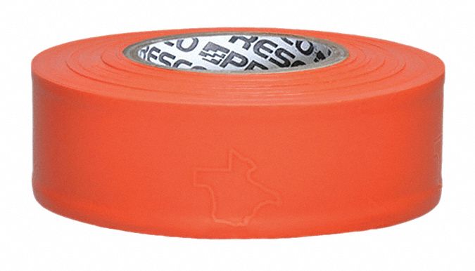 PRESCO PRODUCTS CO TXO-200 Texas Flagging Tape,Orng,300ft,1-3/16 In PK 10