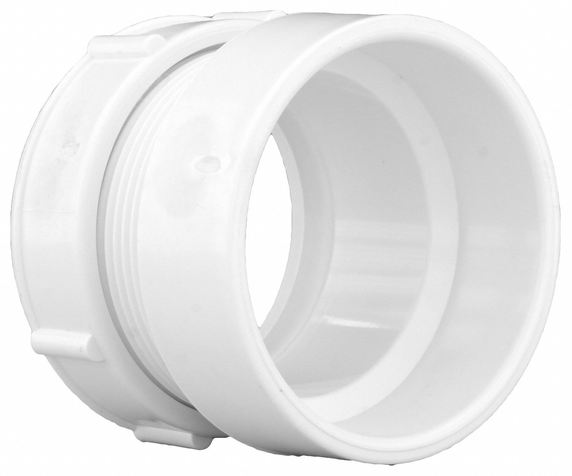 GRAINGER APPROVED PVC Female Trap Adapter with Nut and Washer, Hub x ...