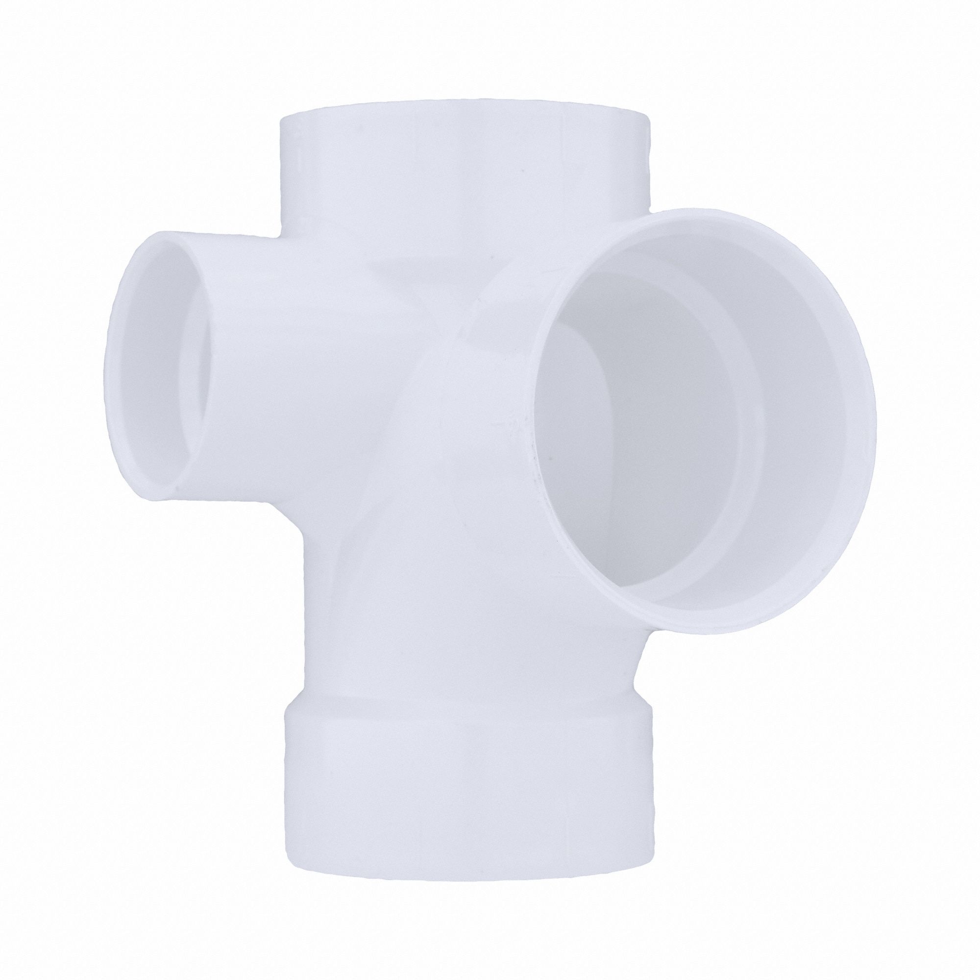 GRAINGER APPROVED Sanitary Tee with Left Side Inlet Schedule 40, 4 in