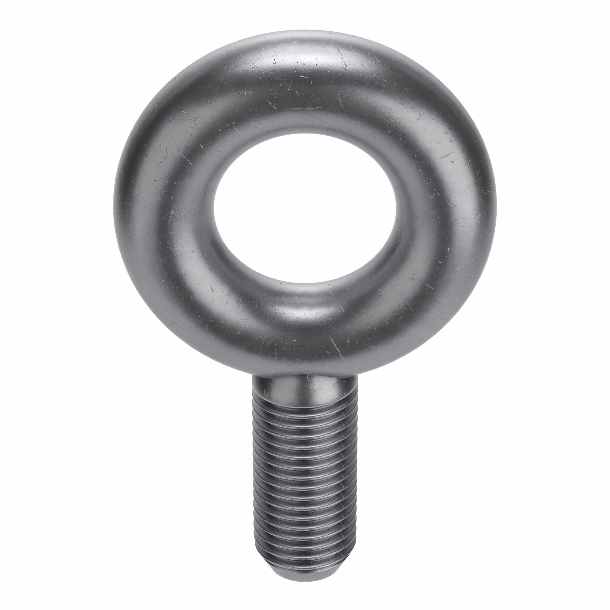 Machinery Eye Bolt: Without Shoulder, Steel, Plain, 2"-4 1/2 Thread Size, 4 in Thread Lg