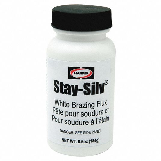HARRIS Brazing Flux 6.5 oz, Brush Cap Bottle, Paste, FB3A, StaySilv
