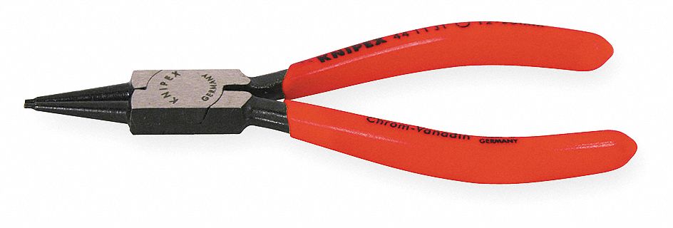 RETAINING RING PLIER, INTERNAL, FOR 12 MM TO 25 MM BORE DIA, 0.051 IN TIP DIA, 5½ IN OVERALL L