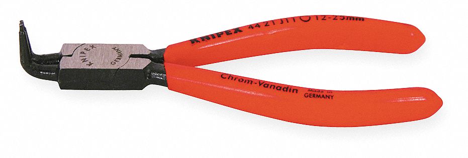 RETAINING RING PLIER, INTERNAL, FOR 12 MM TO 25 MM BORE DIA, 0.051 IN TIP DIA, 5⅛ IN OVERALL L