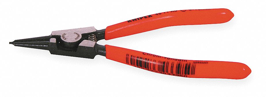 RETAINING RING PLIER, EXTERNAL, FOR 3 MM TO 10 MM SHAFT DIA, 0.035 IN TIP DIA, 5½ IN OVERALL L