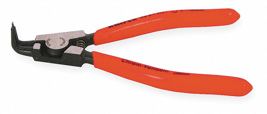 RETAINING RING PLIER, EXTERNAL, FOR 3 MM TO 10 MM SHAFT DIA, 0.035 IN TIP DIA, 5 IN OVERALL L
