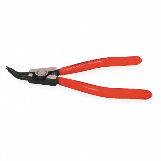 KNIPEX External Retaining Ring Plier, Tip Angle 45°, Tip Dia. 0.046