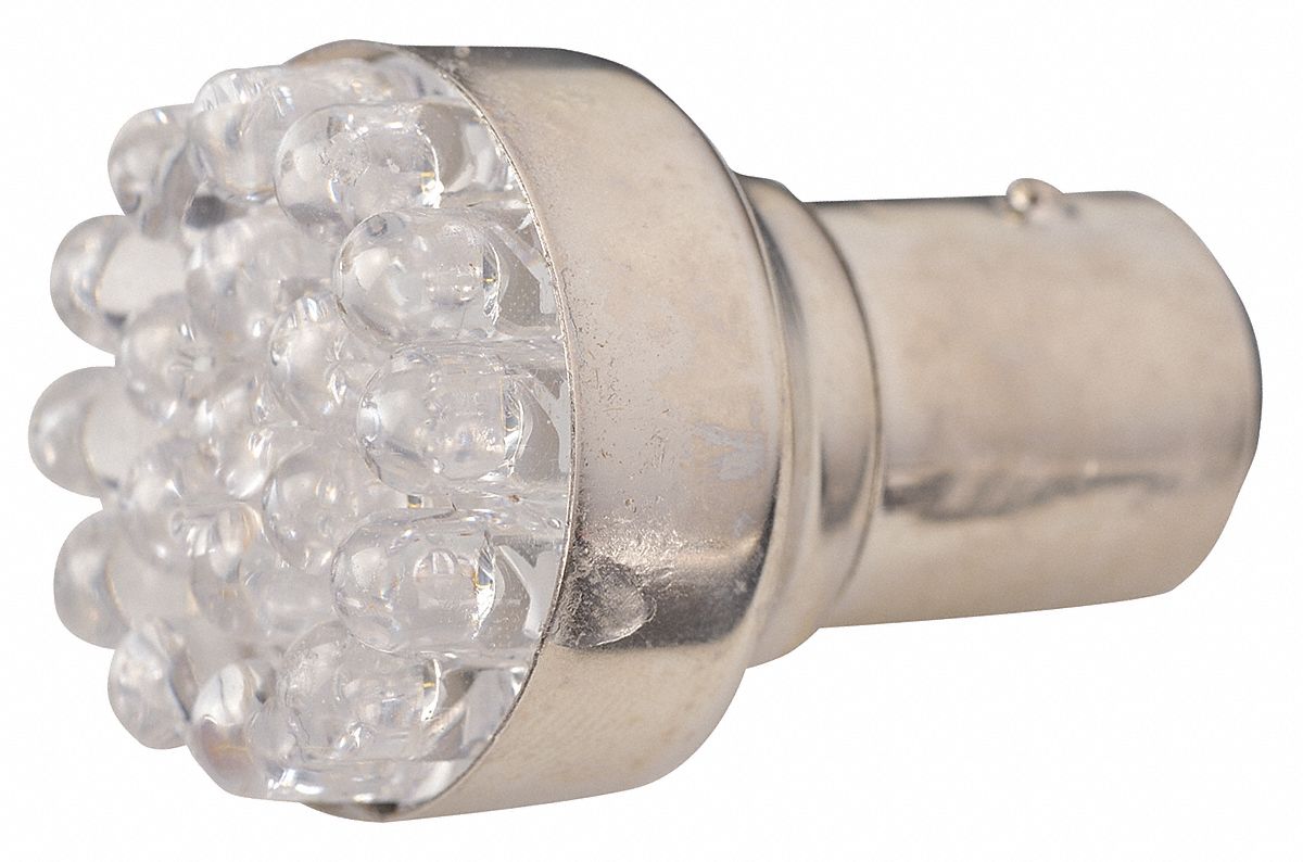 Miniature LED Bulb: LED, S8, Double Contact Bayonet (BA15d), No Rated Color Temp, Amber