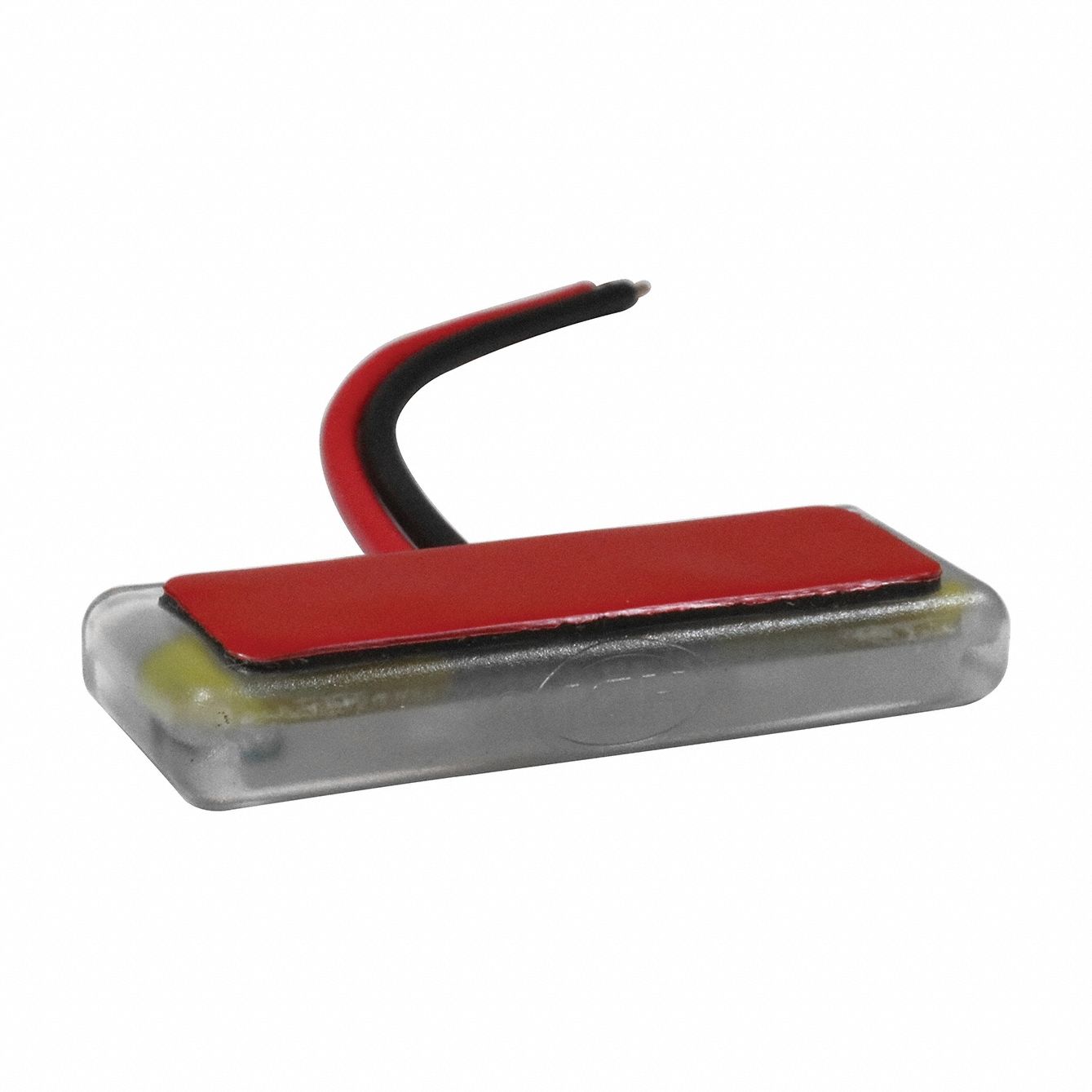 Courtesy Light: Courtesy Light, LED, Clear, Rectangular, 12V DC, 1 13/16 in Overall Lg