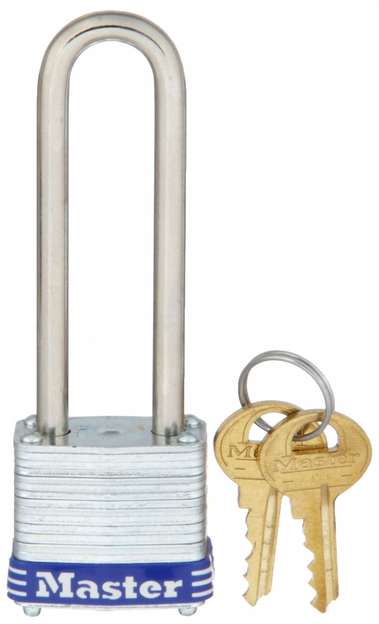 Padlock: 2 1/2 in Vertical Shackle Clearance, 1/2 in Horizontal Shackle Clearance, P316 Key, Steel