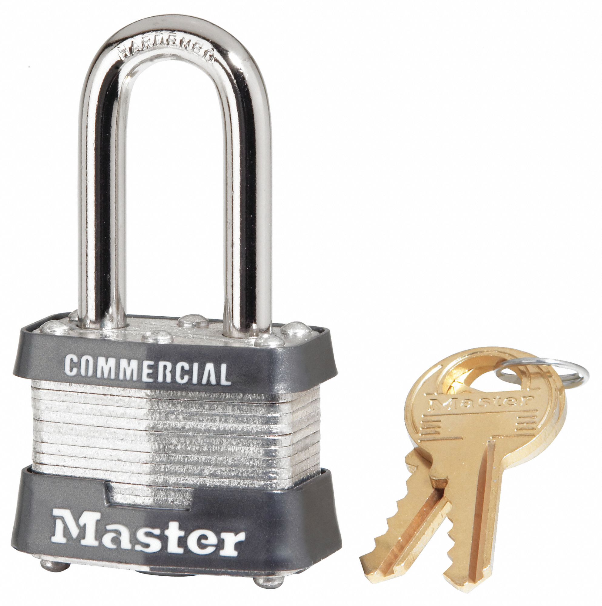 MASTER LOCK Keyed Alike, Padlock, Steel, Shackle Type Long Shackle ...