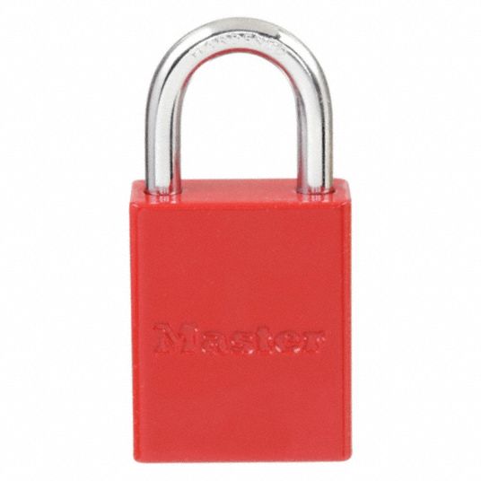MASTER LOCK, Keyed Alike, Aluminum, Lockout Padlock 3JZK86835KARED