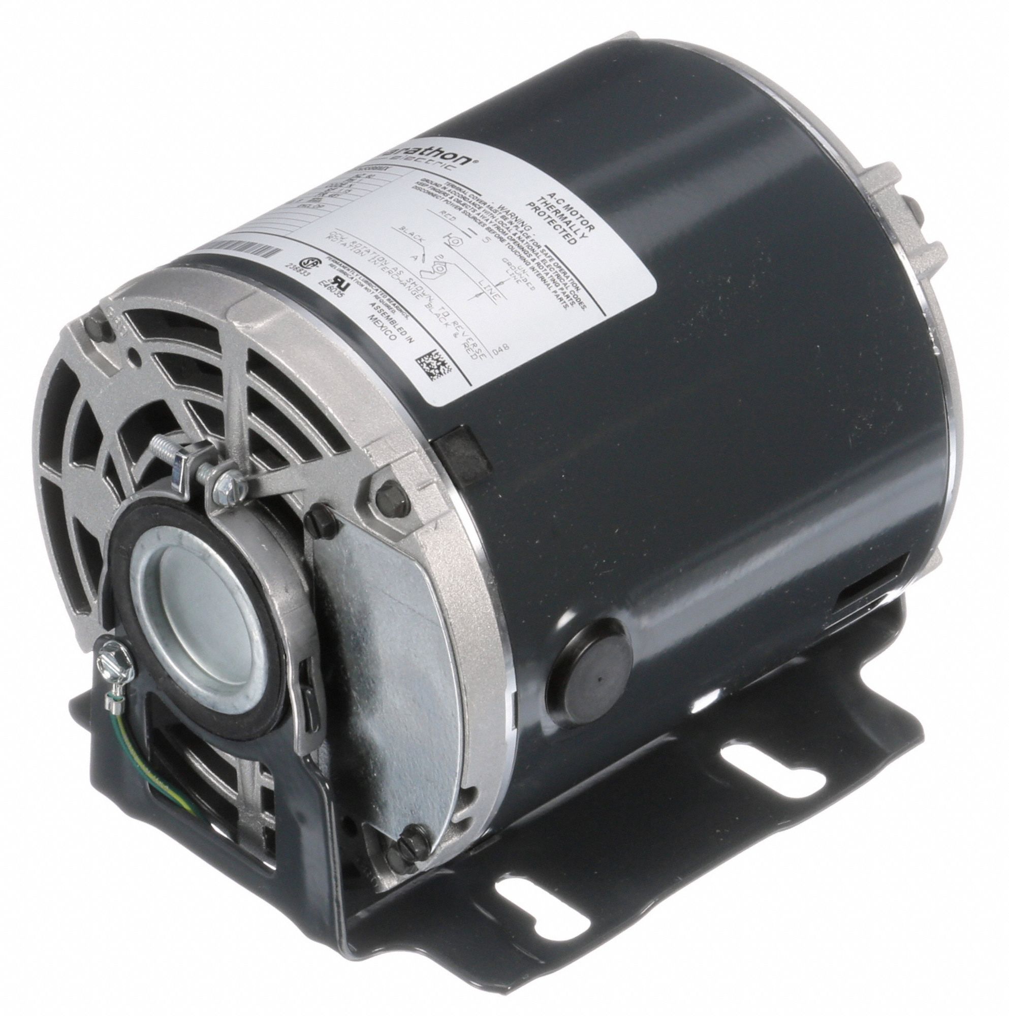 Marathon 5KH36MNB637X Carbonator Pump Motor, 1 Split Phase, Open Drip Proof, Rig