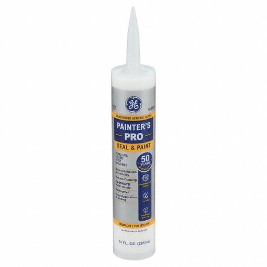 GE, Painter's Pro, Clear, Acrylic Latex Caulk - 3KA70|2874546 - Grainger