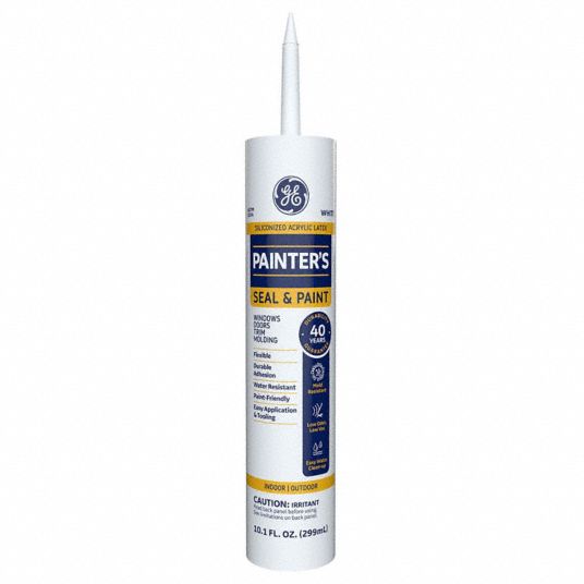GE, Painter's, White, Acrylic Latex Caulk 3KA72MAP110WT Grainger